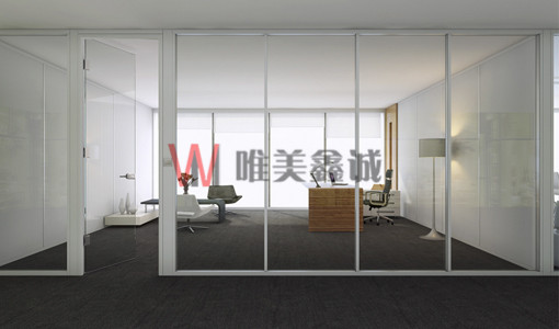 定西玻璃高隔屏風GG-BL-013