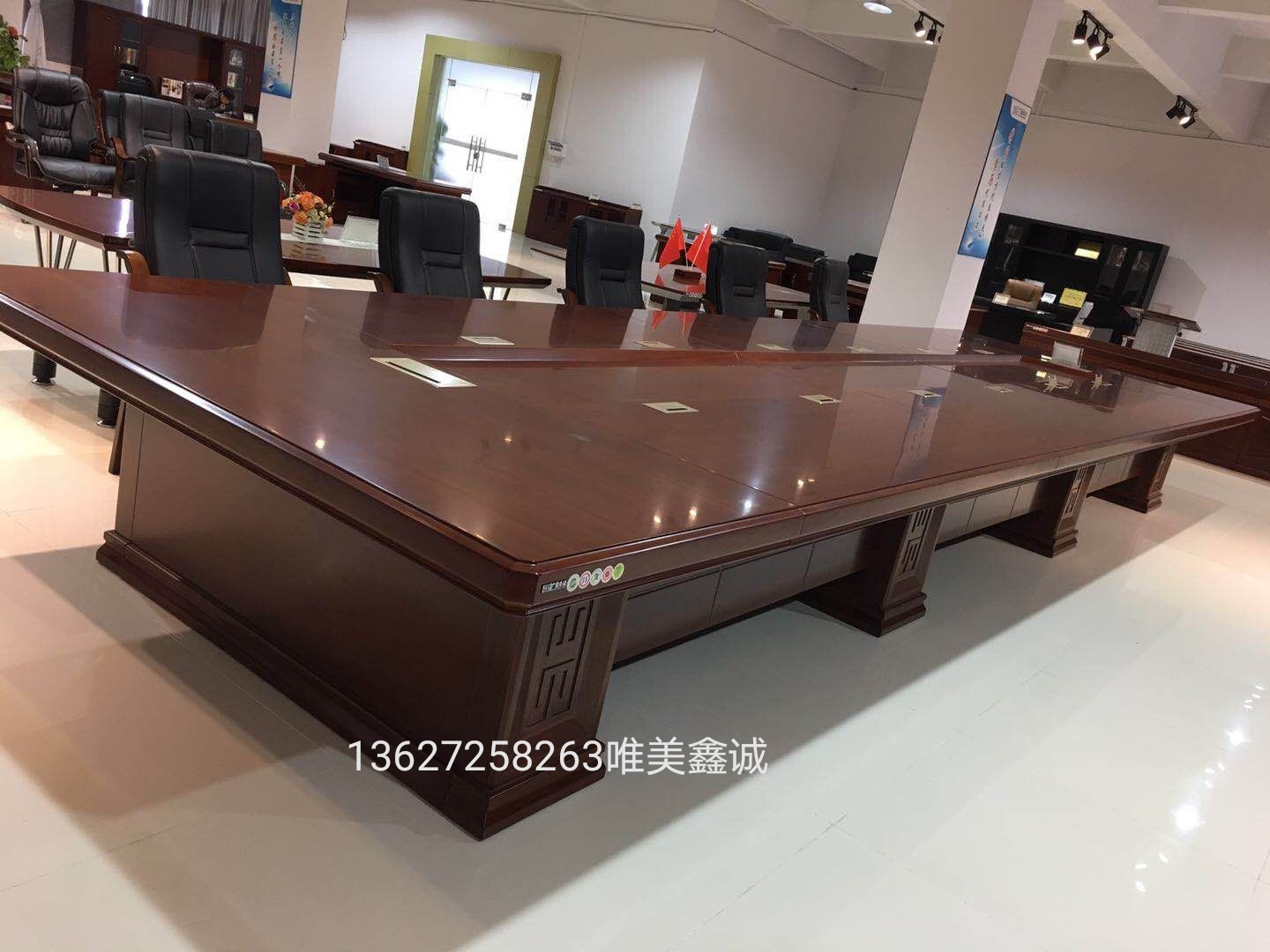 雞西實(shí)木油漆會(huì)議桌WM-GS-1