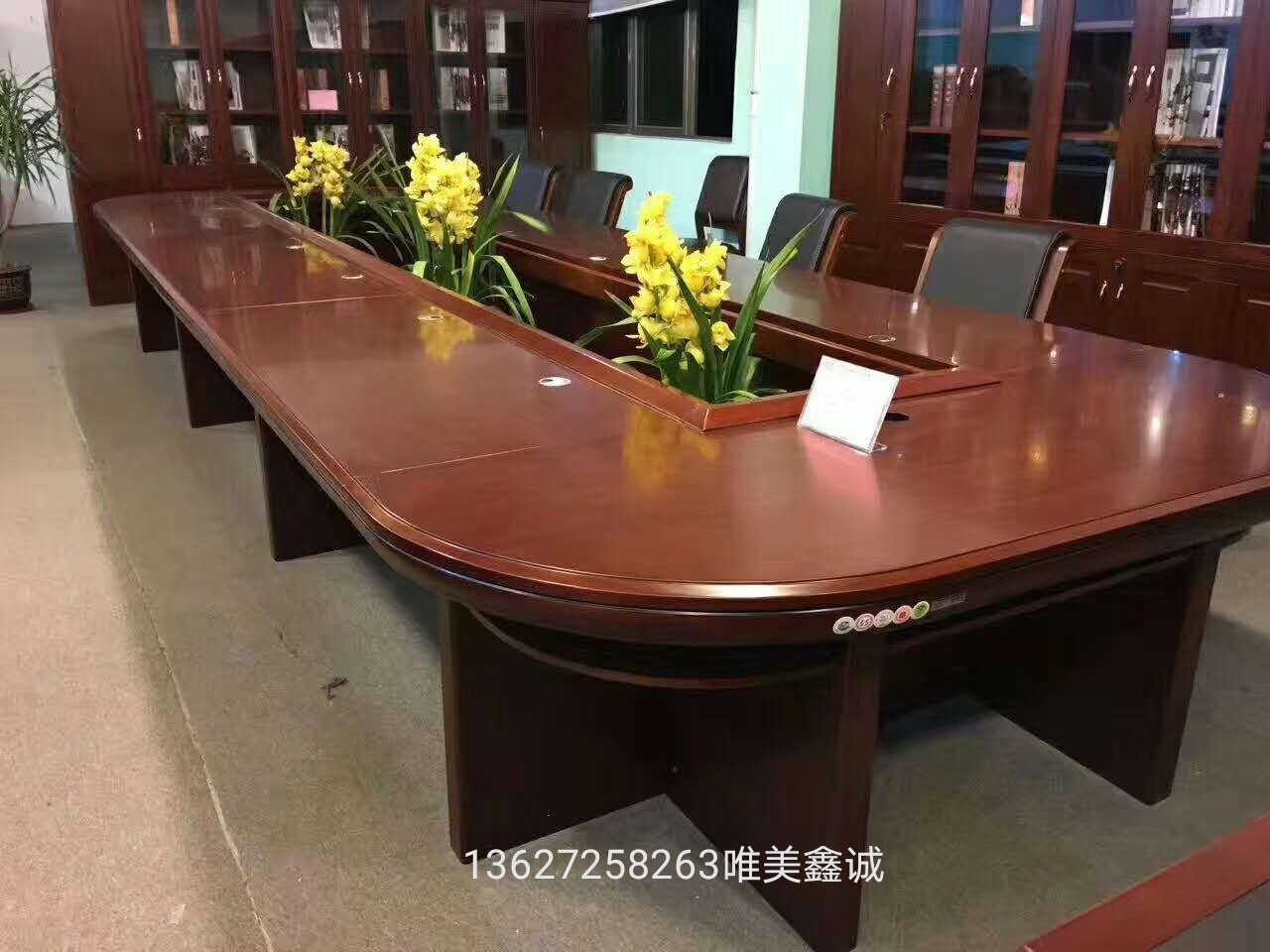 雞西實(shí)木油漆會(huì)議桌WM-GS-3