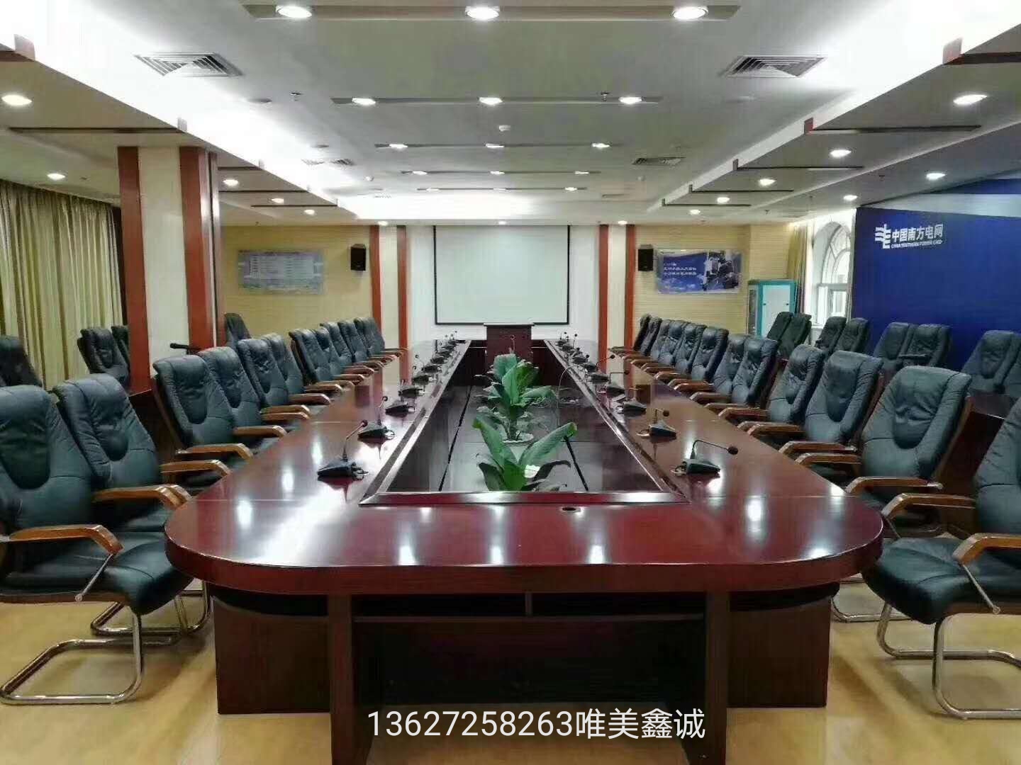 雞西實(shí)木油漆會(huì)議桌WM-BC-7