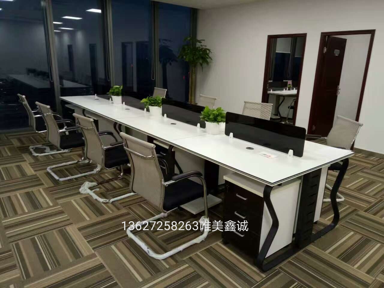 雞西鋼架組合屏風卡座WM-ZF-001