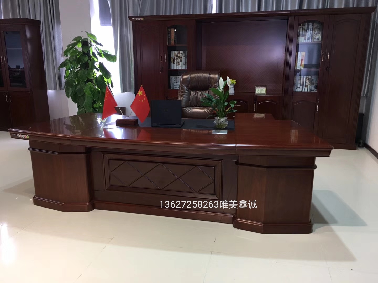 實木大班臺WM-GS-022